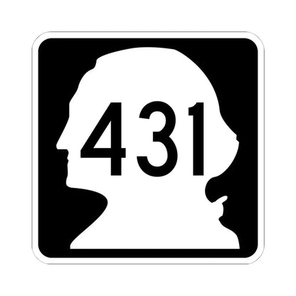 WA-431 (Washington) (Road Sign) STICKER Vinyl Kiss-Cut Decal 6 Inch White - The Sticker Space