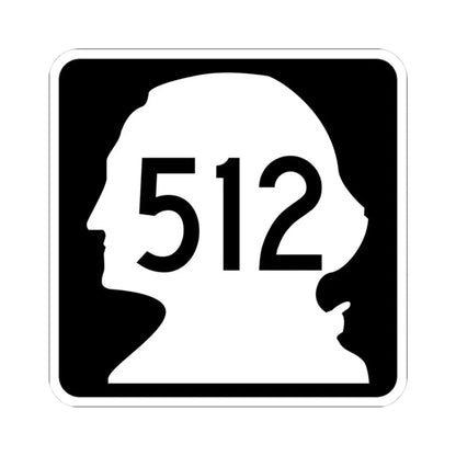 WA-512 (Washington) (Road Sign) STICKER Vinyl Kiss-Cut Decal 3 Inch White - The Sticker Space