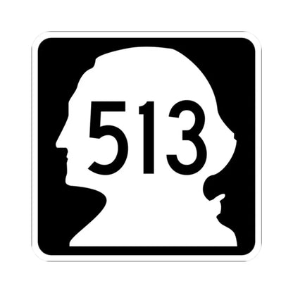 WA-513 (Washington) (Road Sign) STICKER Vinyl Kiss-Cut Decal 2 Inch White - The Sticker Space