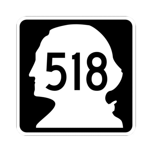 WA-518 (Washington) (Road Sign) STICKER Vinyl Kiss-Cut Decal 2 Inch White - The Sticker Space