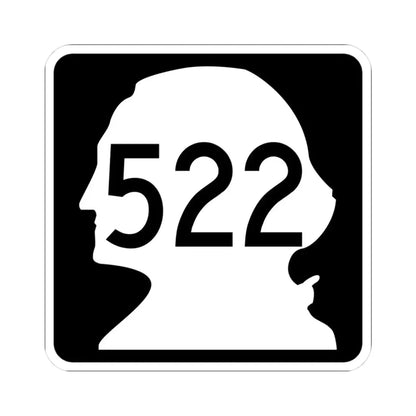 WA-522 (Washington) (Road Sign) STICKER Vinyl Kiss-Cut Decal 3 Inch White - The Sticker Space