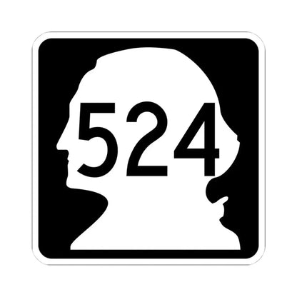 WA-524 (Washington) (Road Sign) STICKER Vinyl Kiss-Cut Decal 4 Inch White - The Sticker Space