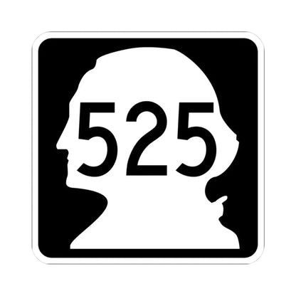 WA-525 (Washington) (Road Sign) STICKER Vinyl Kiss-Cut Decal 3 Inch White - The Sticker Space