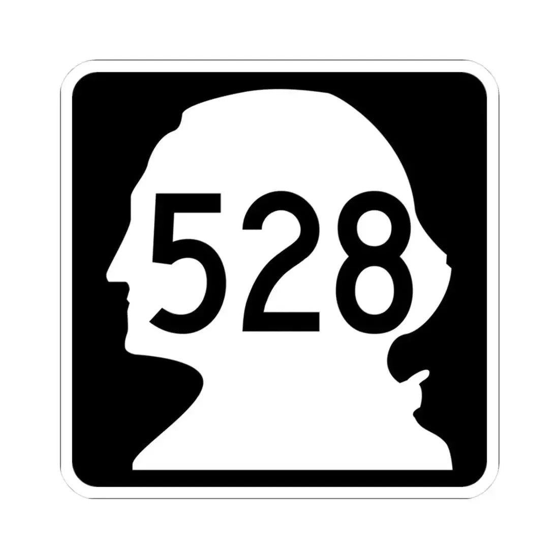 WA-528 (Washington) (Road Sign) STICKER Vinyl Kiss-Cut Decal 3 Inch White - The Sticker Space
