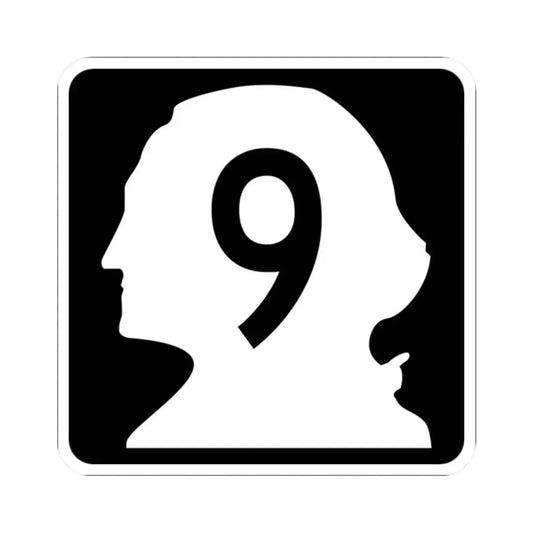 WA-9 (Washington) (Road Sign) STICKER Vinyl Kiss-Cut Decal 2 Inch White - The Sticker Space
