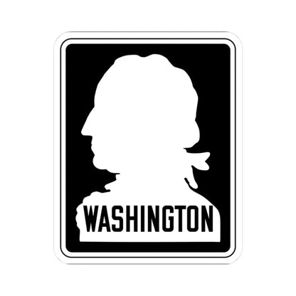 WA-PSH blank (Washington) (Road Sign) STICKER Vinyl Kiss-Cut Decal 3 Inch White - The Sticker Space