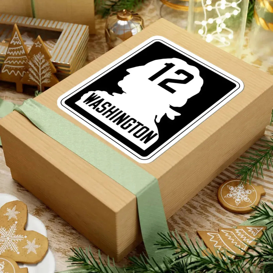 WA-PSH12 (Washington) (Road Sign) STICKER Vinyl Kiss-Cut Decal - The Sticker Space