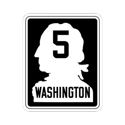 WA-PSH5 (Washington) (Road Sign) STICKER Vinyl Kiss-Cut Decal 6 Inch White - The Sticker Space