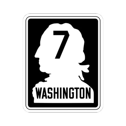 WA-PSH7 (Washington) (Road Sign) STICKER Vinyl Kiss-Cut Decal 4 Inch White - The Sticker Space