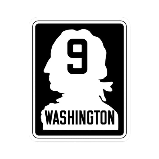 WA-PSH9 (Washington) (Road Sign) STICKER Vinyl Kiss-Cut Decal 2 Inch White - The Sticker Space
