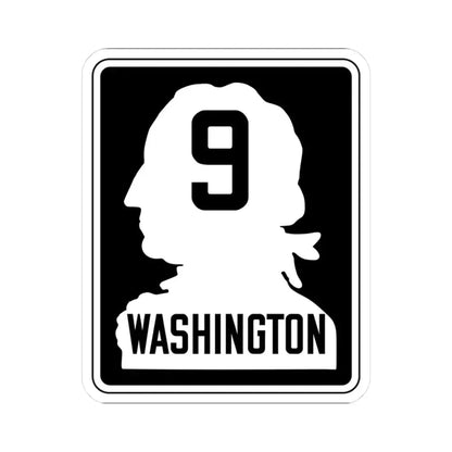 WA-PSH9 (Washington) (Road Sign) STICKER Vinyl Kiss-Cut Decal 3 Inch White - The Sticker Space