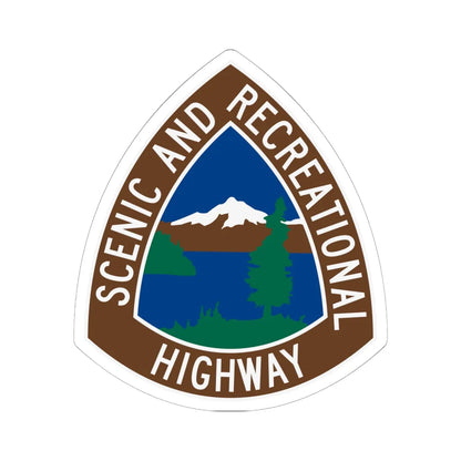WA Scenic and Recreational Highway (Washington) (Road Sign) STICKER Vinyl Kiss-Cut Decal 6 Inch White - The Sticker Space