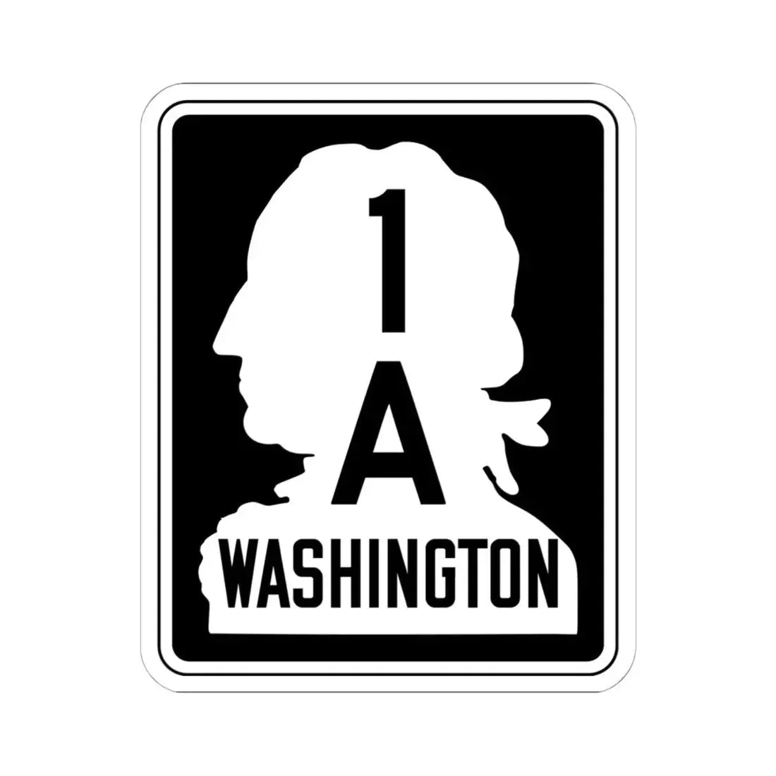 WA-SSH1-A (Washington) (Road Sign) STICKER Vinyl Kiss-Cut Decal 6 Inch White - The Sticker Space
