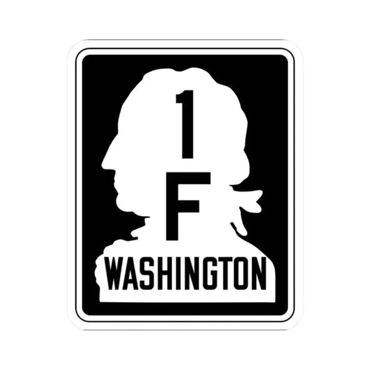 WA-SSH1-F (Washington) (Road Sign) STICKER Vinyl Kiss-Cut Decal 2 Inch White - The Sticker Space