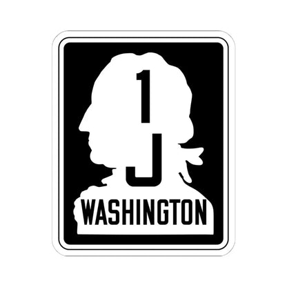 WA-SSH1-J (Washington) (Road Sign) STICKER Vinyl Kiss-Cut Decal 6 Inch White - The Sticker Space