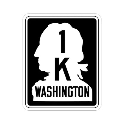WA-SSH1-K (Washington) (Road Sign) STICKER Vinyl Kiss-Cut Decal 4 Inch White - The Sticker Space