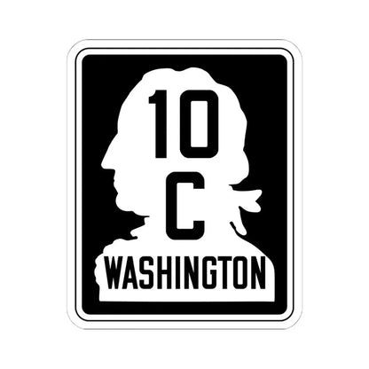 WA-SSH10-C (Washington) (Road Sign) STICKER Vinyl Kiss-Cut Decal 6 Inch White - The Sticker Space