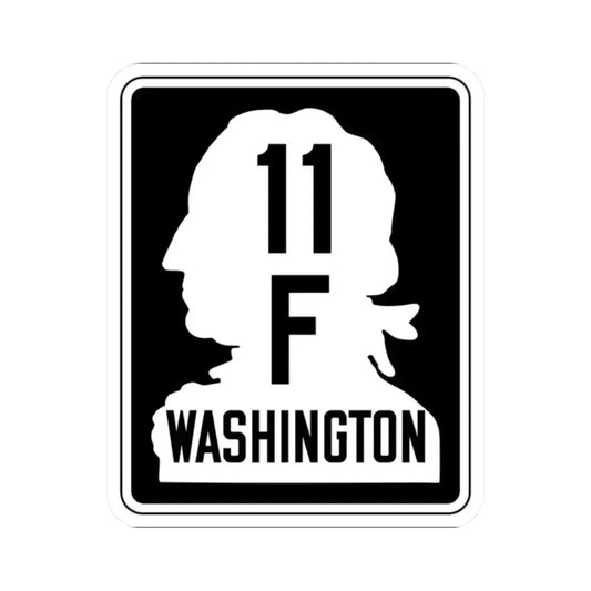 WA-SSH11-F (Washington) (Road Sign) STICKER Vinyl Kiss-Cut Decal 2 Inch White - The Sticker Space