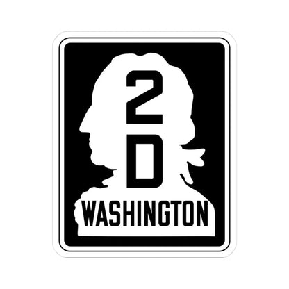 WA-SSH2-D (Washington) (Road Sign) STICKER Vinyl Kiss-Cut Decal 3 Inch White - The Sticker Space