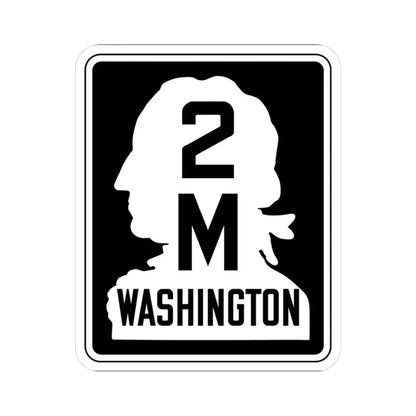 WA-SSH2-M (Washington) (Road Sign) STICKER Vinyl Kiss-Cut Decal 3 Inch White - The Sticker Space