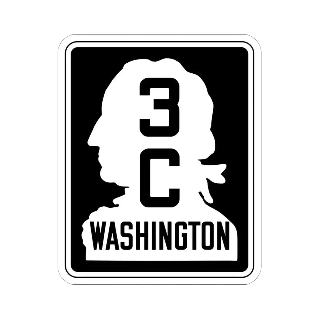 WA-SSH3-C (Washington) (Road Sign) STICKER Vinyl Kiss-Cut Decal - The Sticker Space