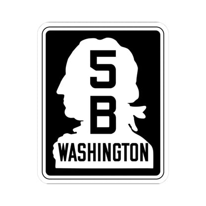WA-SSH5-B (Washington) (Road Sign) STICKER Vinyl Kiss-Cut Decal 3 Inch White - The Sticker Space