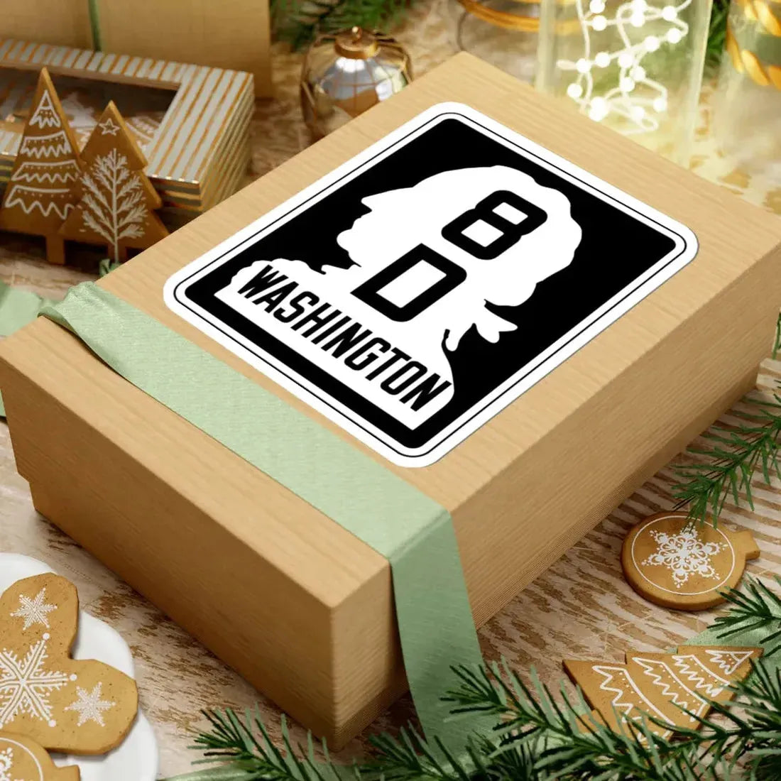 WA-SSH8-D (Washington) (Road Sign) STICKER Vinyl Kiss-Cut Decal - The Sticker Space