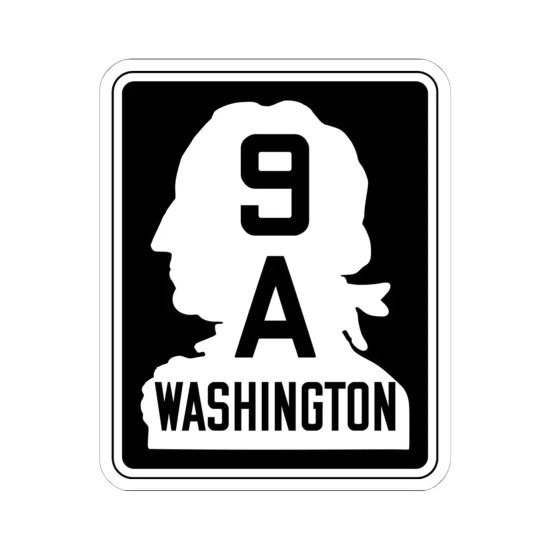 WA-SSH9-A (Washington) (Road Sign) STICKER Vinyl Kiss-Cut Decal 6 Inch White - The Sticker Space