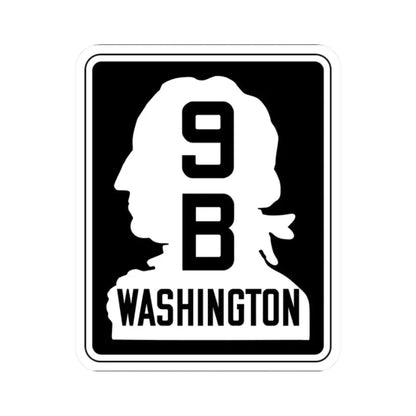WA-SSH9-B (Washington) (Road Sign) STICKER Vinyl Kiss-Cut Decal 2 Inch White - The Sticker Space
