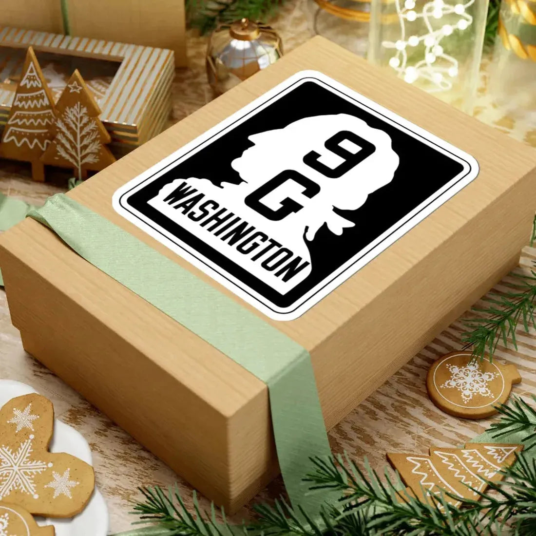 WA-SSH9-G (Washington) (Road Sign) STICKER Vinyl Kiss-Cut Decal - The Sticker Space