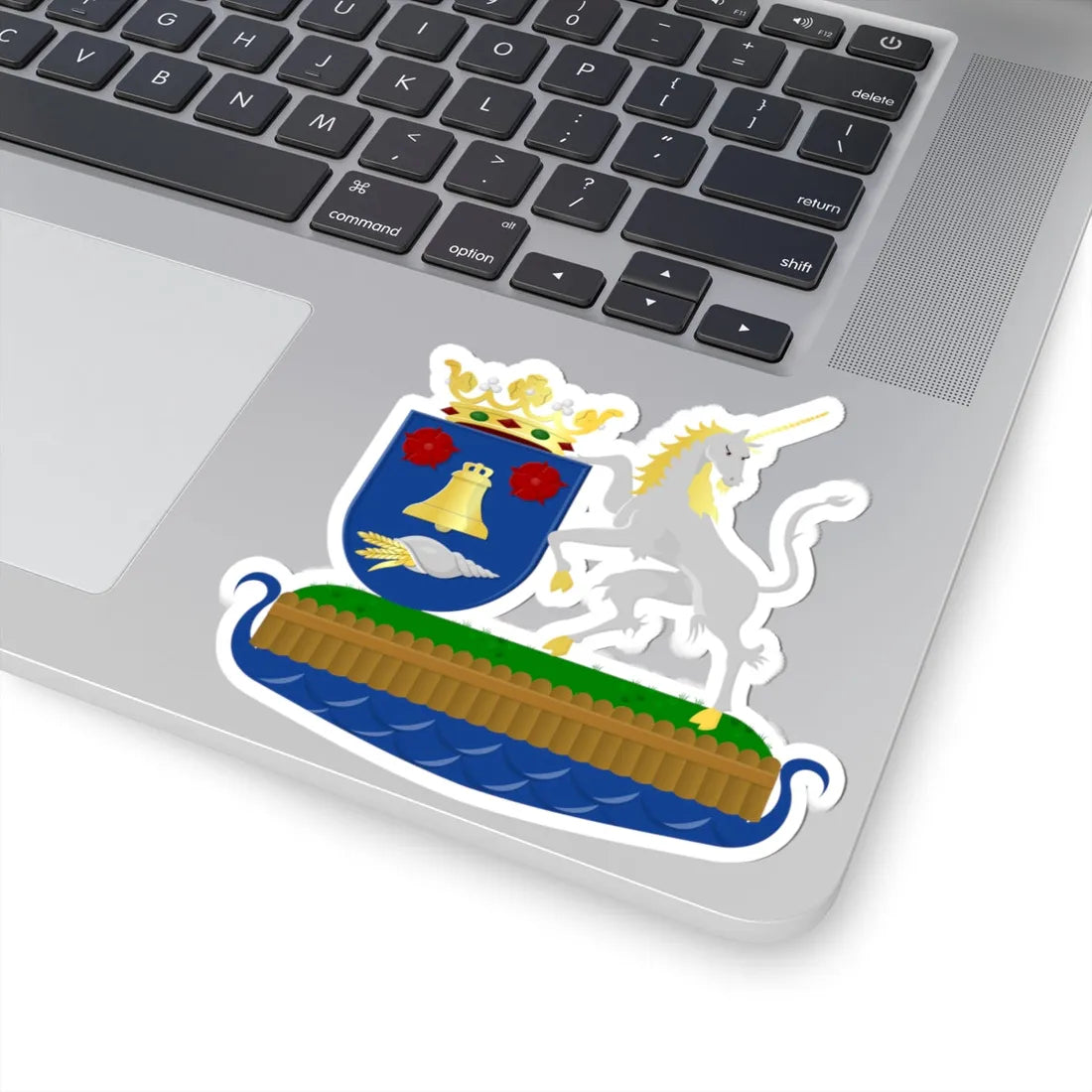 Waadhoeke wapen  foarstel 2016 (Netherlands) (Coat of Arms) STICKER Vinyl Kiss-Cut Decal - The Sticker Space