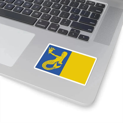 Waasmunster vlag (Belgium) STICKER Vinyl Kiss-Cut Decal - The Sticker Space