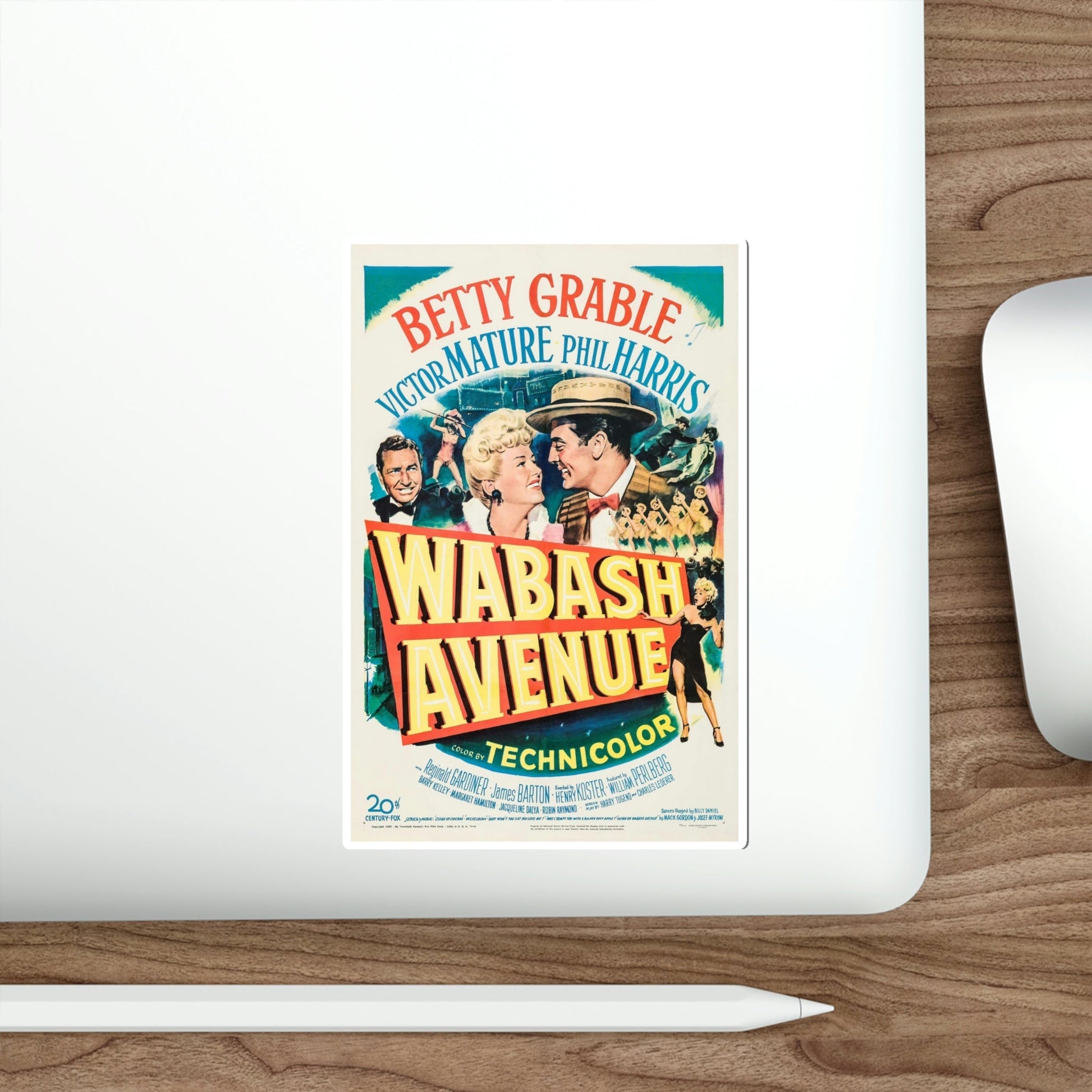 Wabash Avenue 1950 Movie Poster STICKER Vinyl Die-Cut Decal-The Sticker Space