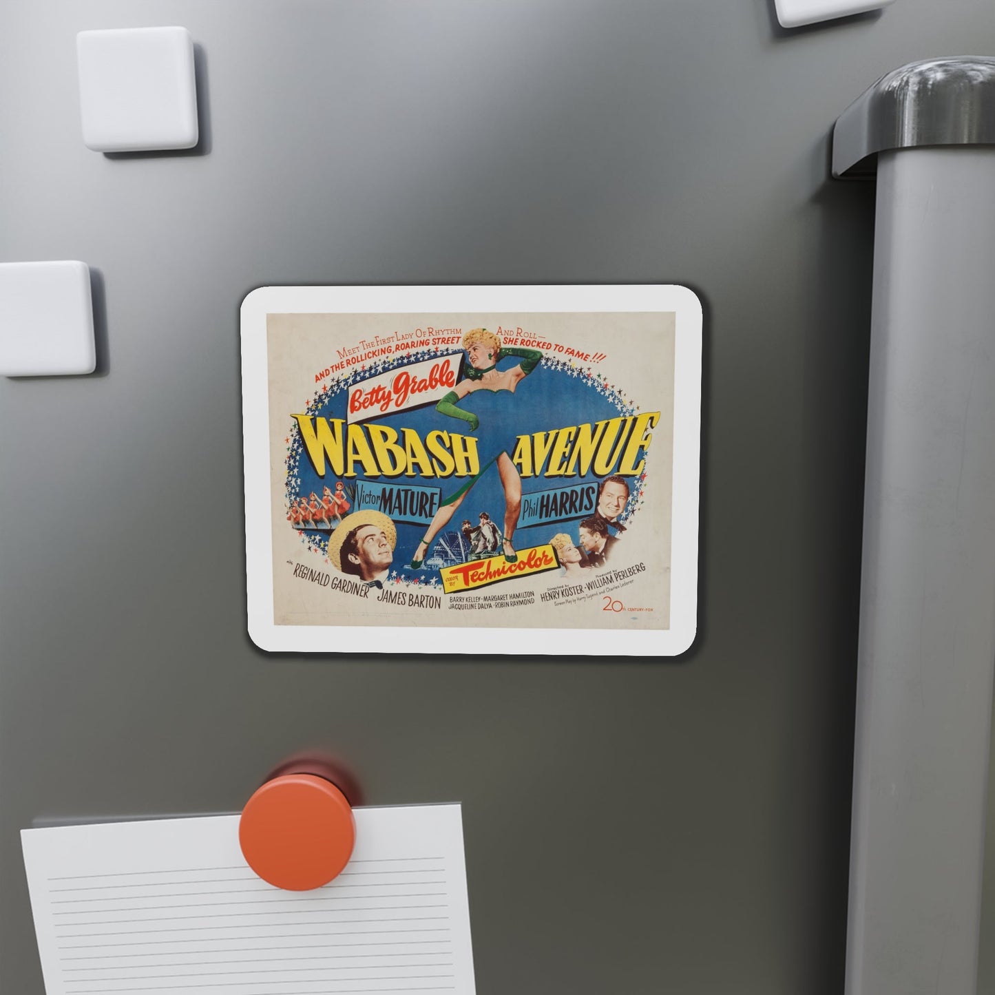 Wabash Avenue 1950 v2 Movie Poster Die-Cut Magnet-The Sticker Space