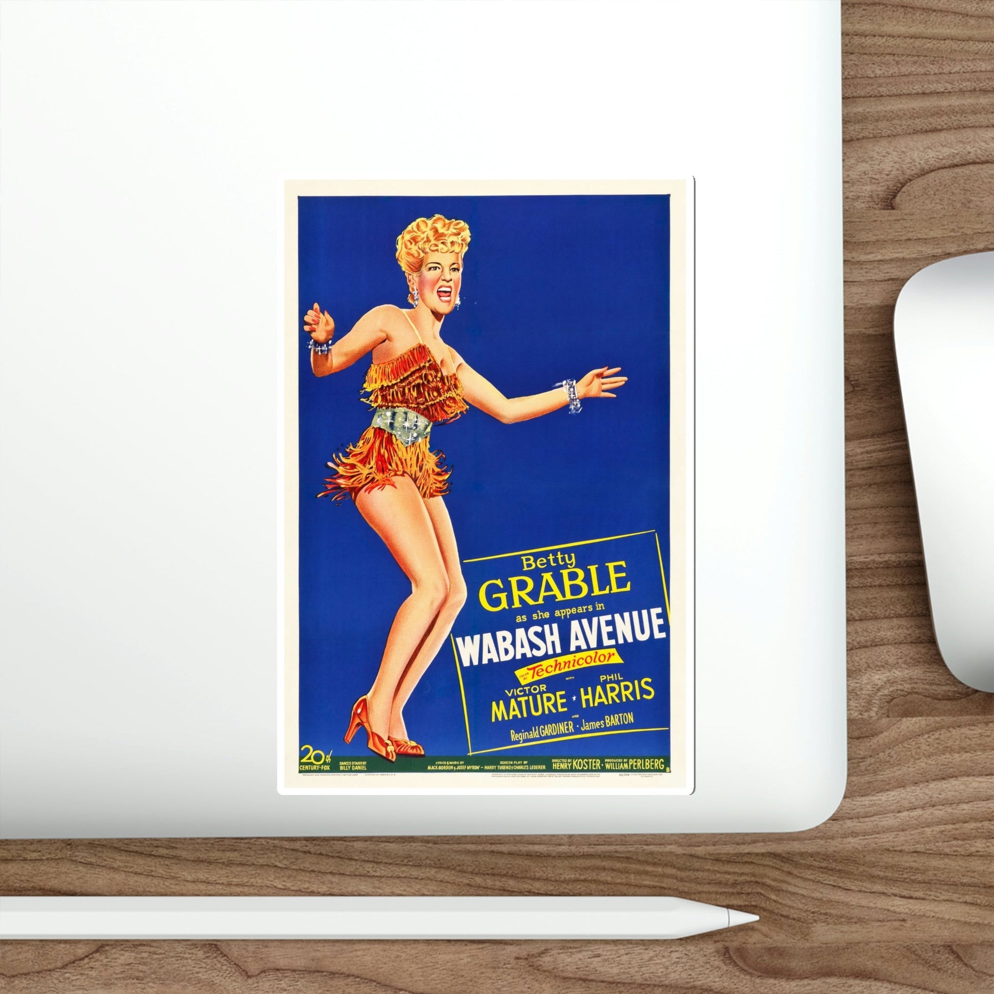 Wabash Avenue 1950 v3 Movie Poster STICKER Vinyl Die-Cut Decal-The Sticker Space