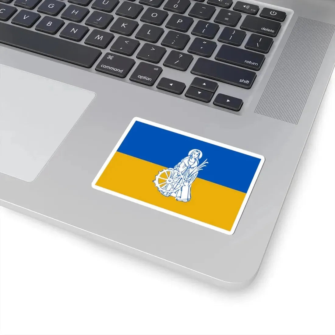 Wachtebeke vlag (Belgium) STICKER Vinyl Kiss-Cut Decal - The Sticker Space