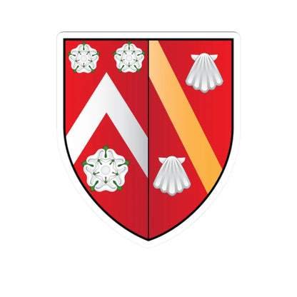 Wadham College Oxford Coat Of Arms (England) (Coat of Arms) STICKER Vinyl Kiss-Cut Decal 2 Inch White - The Sticker Space