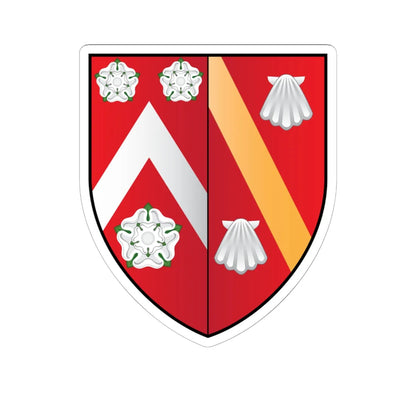 Wadham College Oxford Coat Of Arms (England) (Coat of Arms) STICKER Vinyl Kiss-Cut Decal 6 Inch White - The Sticker Space