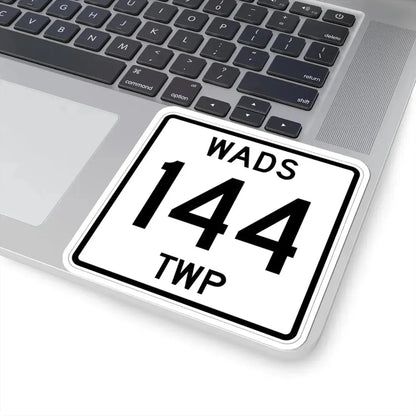 Wadsworth Township Route 144 Medina County Ohio (Ohio) (Road Sign) STICKER Vinyl Kiss-Cut Decal - The Sticker Space