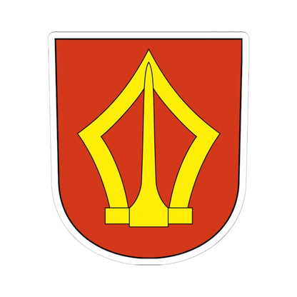 Waedenswil-blazon (Switzerland) (Coat of Arms) STICKER Vinyl Kiss-Cut Decal 6 Inch White - The Sticker Space