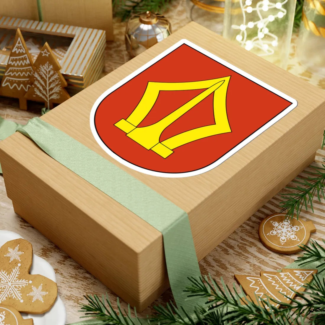 Waedenswil-blazon (Switzerland) (Coat of Arms) STICKER Vinyl Kiss-Cut Decal - The Sticker Space