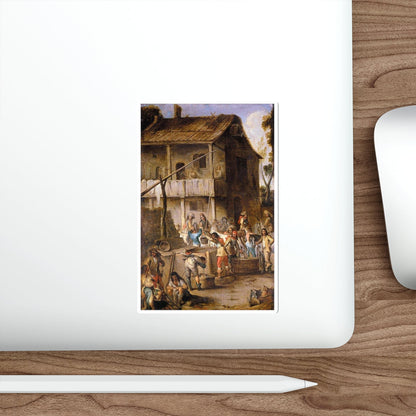 WAEL, Cornelis de - Soldiers before a Tavern (Artwork) STICKER Vinyl Die-Cut Decal-The Sticker Space