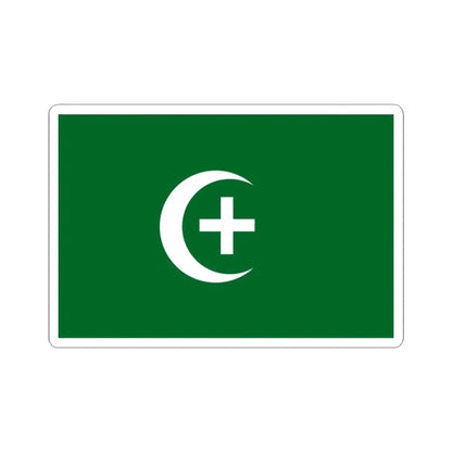 Wafd party flag (Egypt) STICKER Vinyl Kiss-Cut Decal 3 Inch White - The Sticker Space