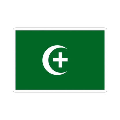 Wafd party flag (Egypt) STICKER Vinyl Kiss-Cut Decal 4 Inch White - The Sticker Space