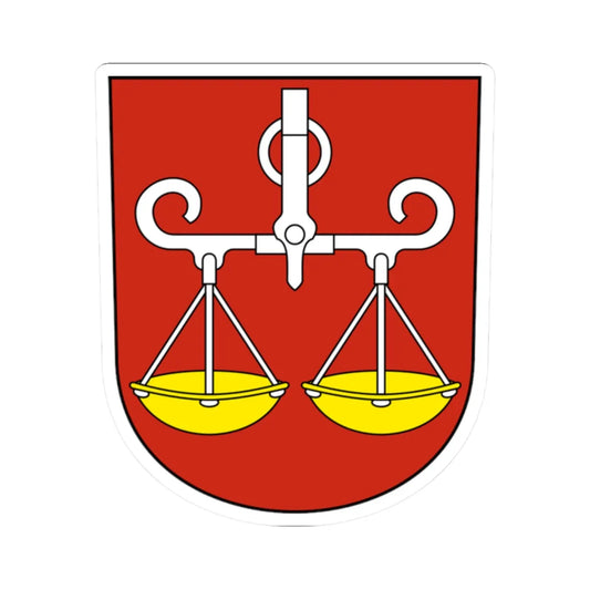 Wagenhausen-blazon (Switzerland) (Coat of Arms) STICKER Vinyl Kiss-Cut Decal 2 Inch White - The Sticker Space