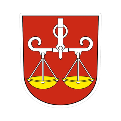 Wagenhausen-blazon (Switzerland) (Coat of Arms) STICKER Vinyl Kiss-Cut Decal 3 Inch White - The Sticker Space