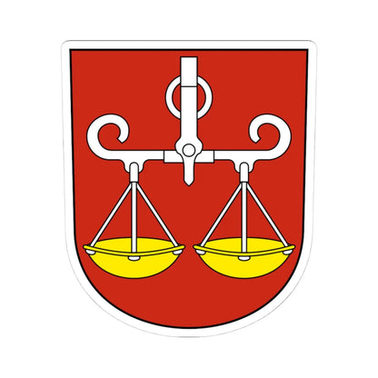 Wagenhausen-blazon (Switzerland) (Coat of Arms) STICKER Vinyl Kiss-Cut Decal 4 Inch White - The Sticker Space