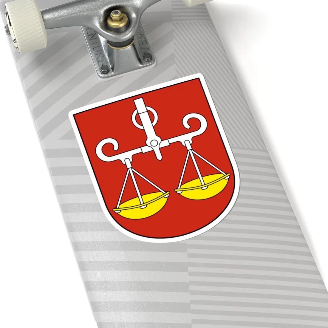 Wagenhausen-blazon (Switzerland) (Coat of Arms) STICKER Vinyl Kiss-Cut Decal - The Sticker Space