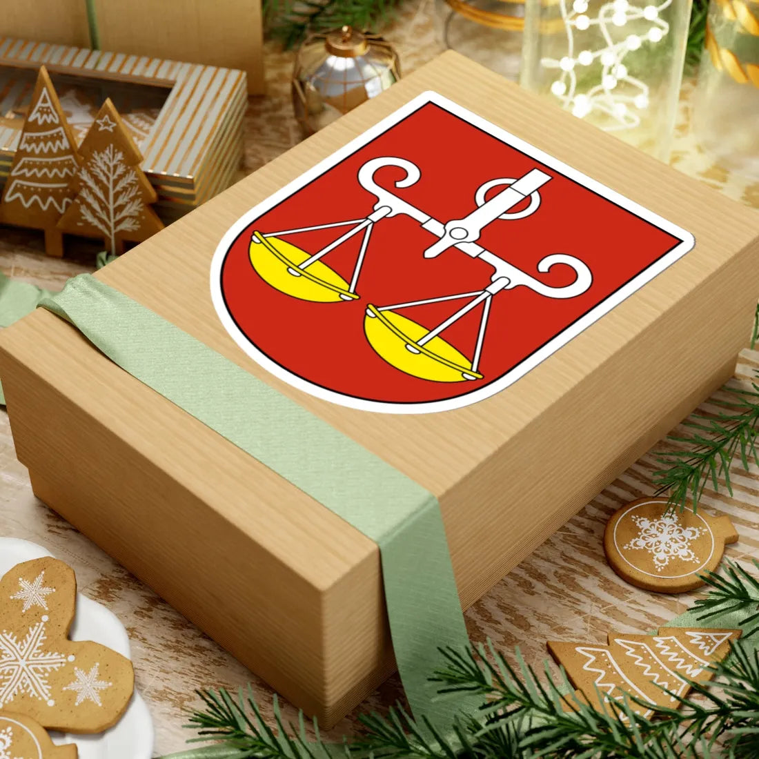 Wagenhausen-blazon (Switzerland) (Coat of Arms) STICKER Vinyl Kiss-Cut Decal - The Sticker Space