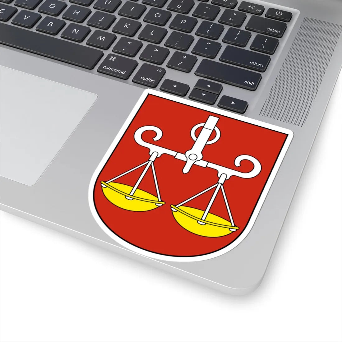 Wagenhausen-blazon (Switzerland) (Coat of Arms) STICKER Vinyl Kiss-Cut Decal - The Sticker Space